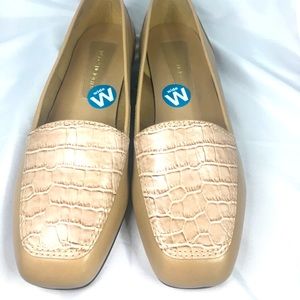 Enzo Angiolini Embossed Leather Loafers